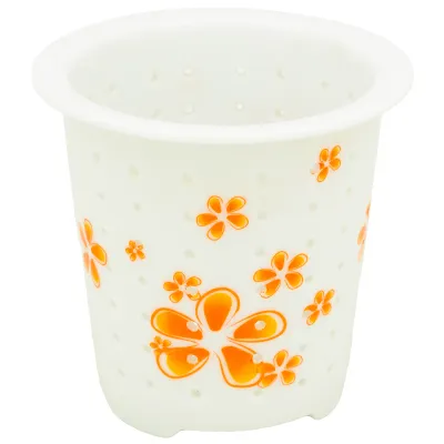 Skleněná luhovací konvice s porcelánovým sítkem