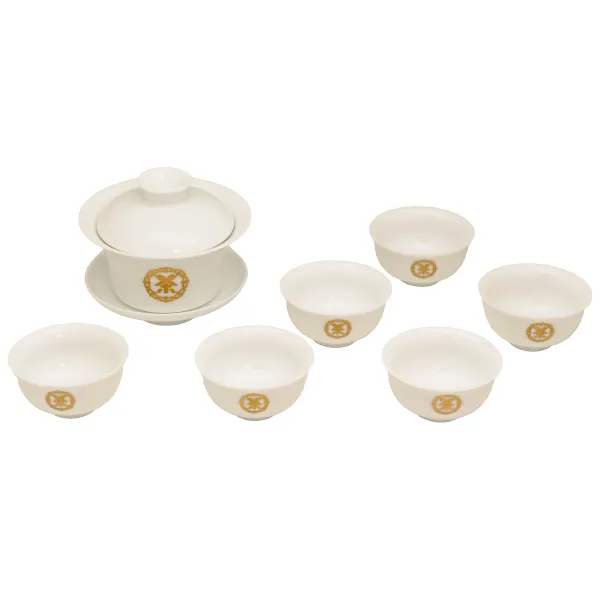Produkt Porcelánová souprava bílý gaiwan a šálky Obrázek