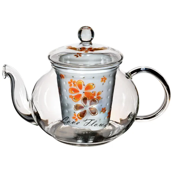 Produkt Skleněná luhovací konvice s porcelánovým sítkem Obrázek